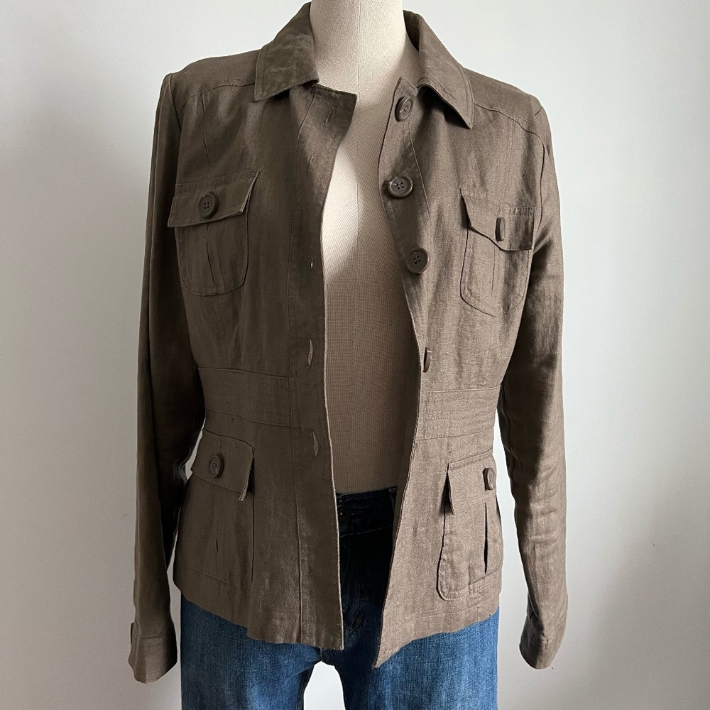 RW&CO. - Brown Linen Blazer / Jacket
